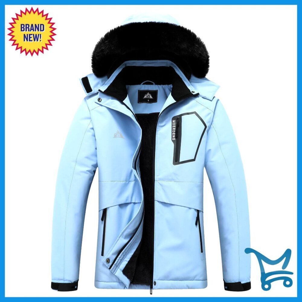 Waterproof Insulated Ski Jacket Warm Winter Coat Softshell Hiking Snowboarding